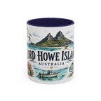 Lord Howe Island Mug, Australia Travel Souvenir, Bucket List Gift, Accent Ceramic Coffee Mug 11oz 15oz