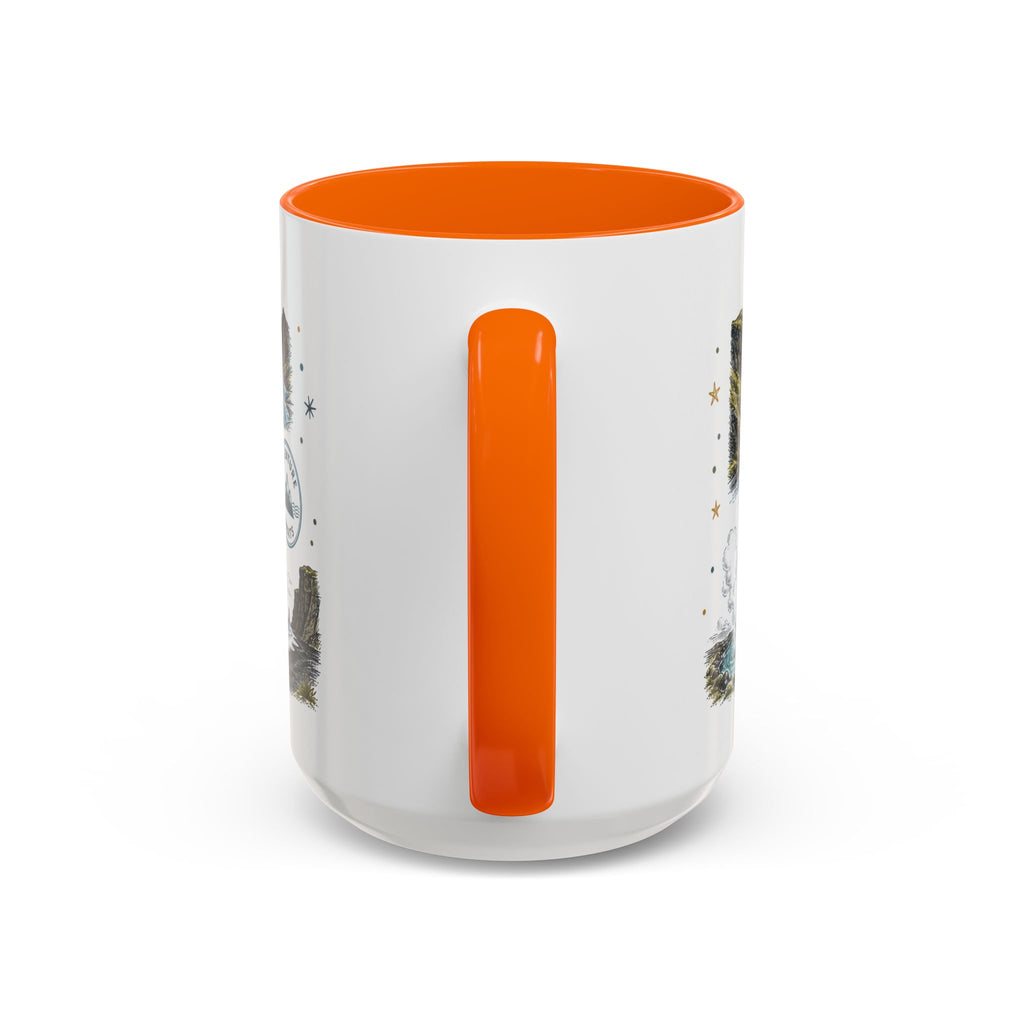 Iceland Ring Road Coffee Mug | Travel Destination Souvenir Gift | Accent Color Ceramic 11oz 15oz