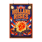 Netherlands World Cup Poster | Rally Fan Art Print | 2026 Soccer Wall Decor