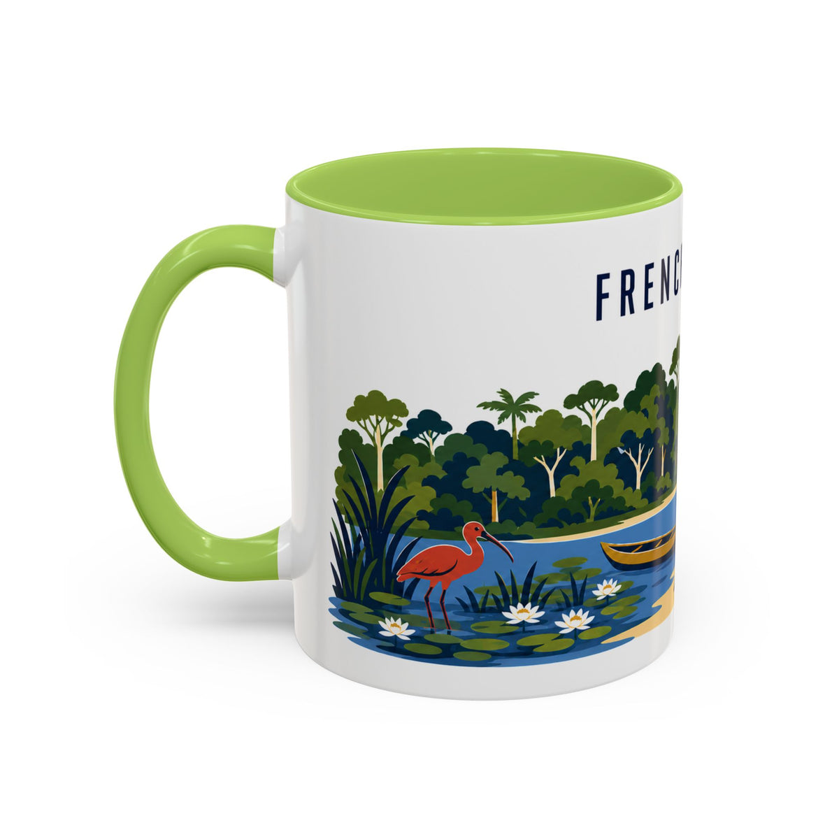 French Guiana Coffee Mug | Travel Souvenir Accent Mug | Country Gift Ceramic Cup 11oz 15oz