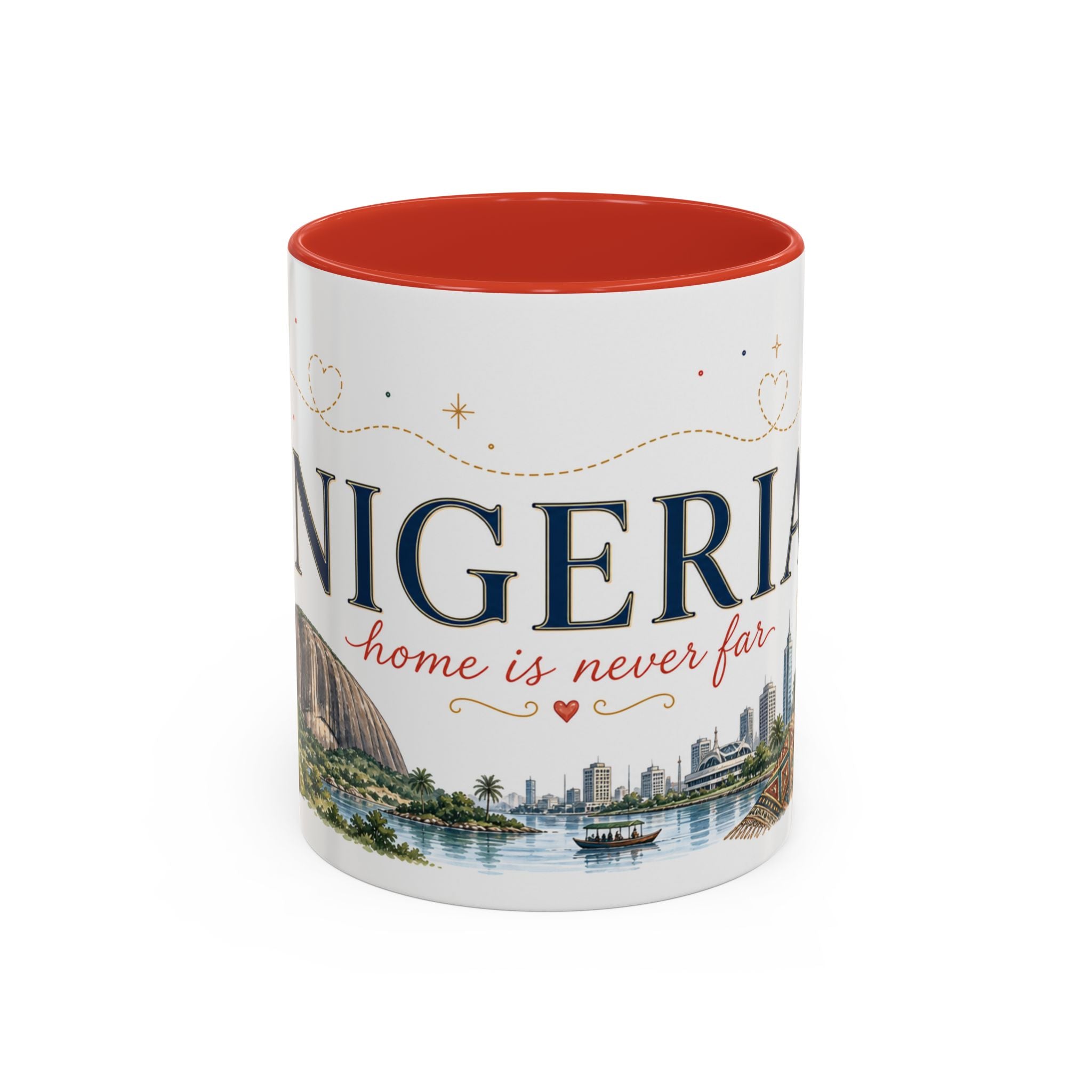 Nigeria Home Country Mug | Moving Away Gift | Long Distance Friendship | 11 oz 15 oz Accent Mug