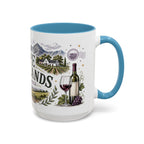 Cape Winelands Coffee Mug | Travel Destination Souvenir Gift | Accent Color Ceramic 11oz 15oz