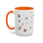 Rocky Mountain National Park Christmas Mug | Watercolor Travel Souvenir | Holiday Gift | Accent Ceramic Coffee Cup 11oz 15oz