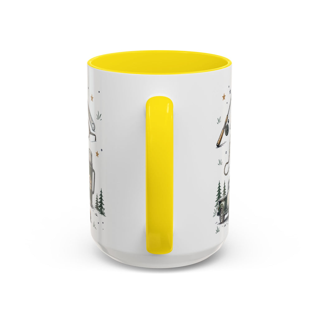 Grandpa The Legend Coffee Mug | Gift From Grandkids | Accent Color Ceramic 11oz 15oz
