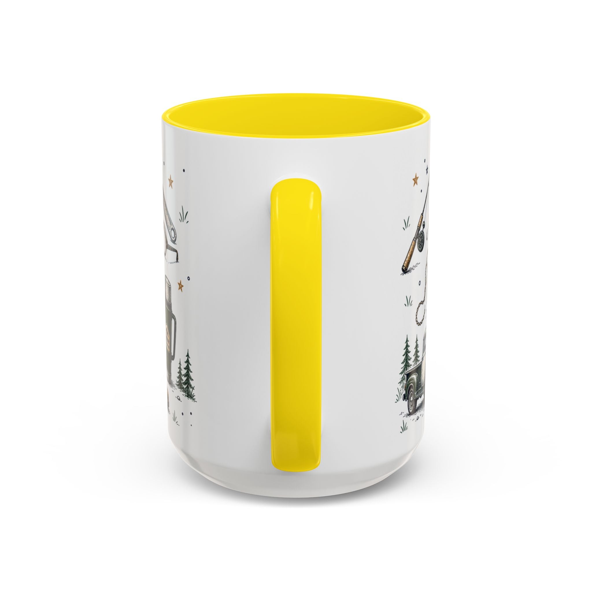 Grandpa The Legend Coffee Mug | Gift From Grandkids | Accent Color Ceramic 11oz 15oz