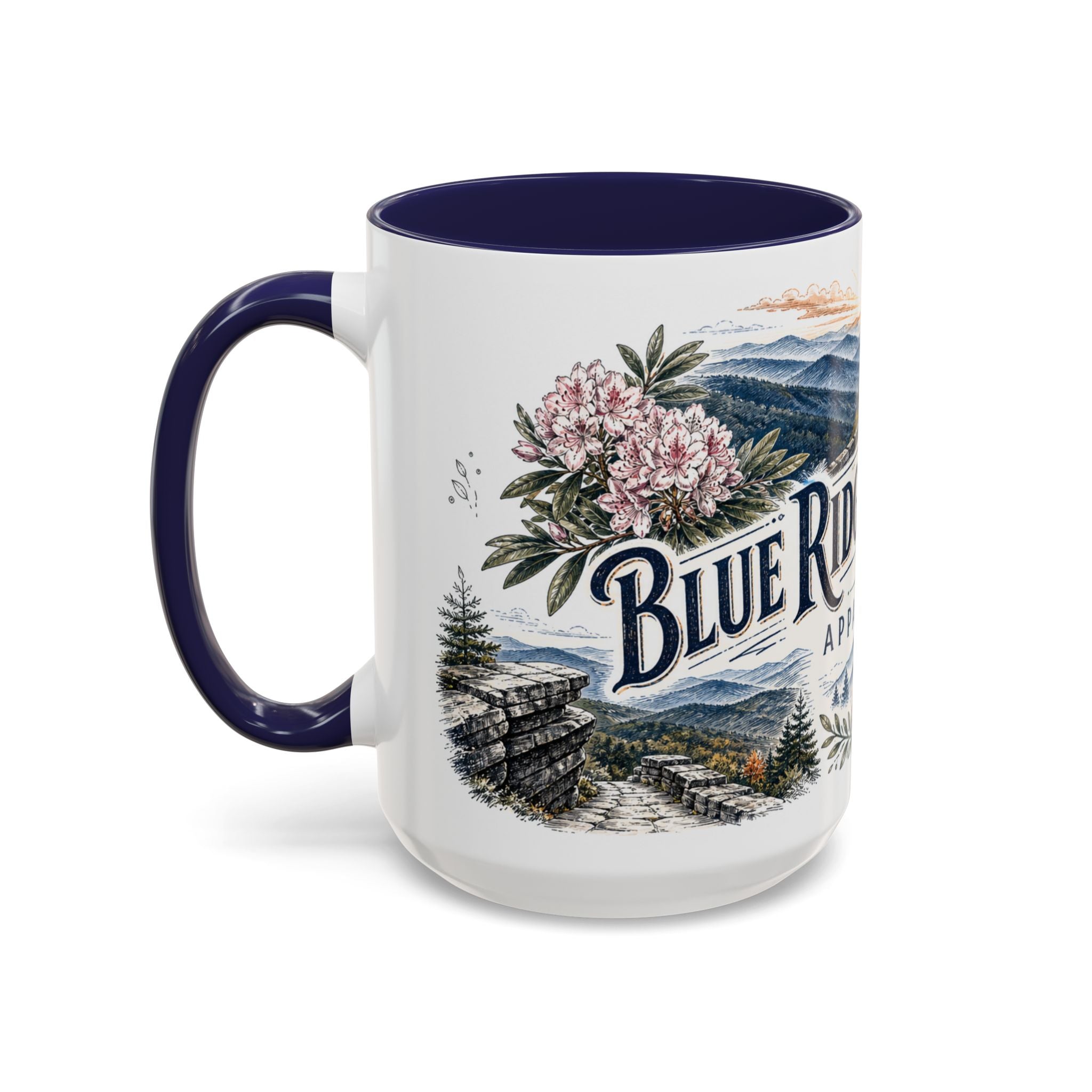 Blue Ridge Parkway Mug, Appalachia Travel Souvenir, Bucket List Gift, Accent Ceramic Coffee Mug 11oz 15oz