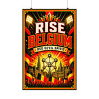 Belgium Soccer Poster | Rally Fan Art Print | 2026 Soccer Wall Decor