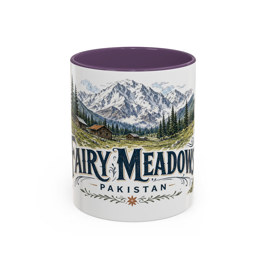 Fairy Meadows Mug, Pakistan Travel Souvenir, Bucket List Gift, Accent Ceramic Coffee Mug 11oz 15oz