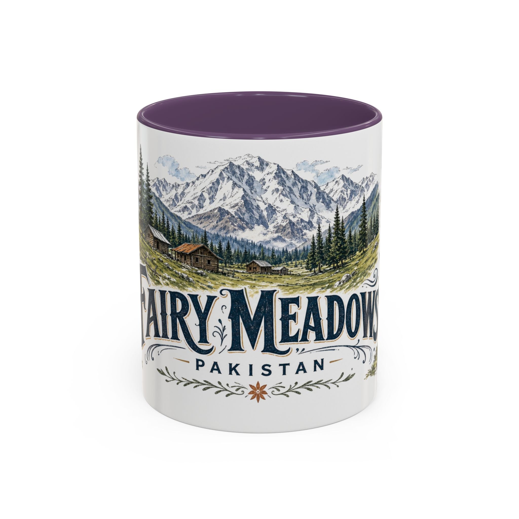 Fairy Meadows Mug, Pakistan Travel Souvenir, Bucket List Gift, Accent Ceramic Coffee Mug 11oz 15oz