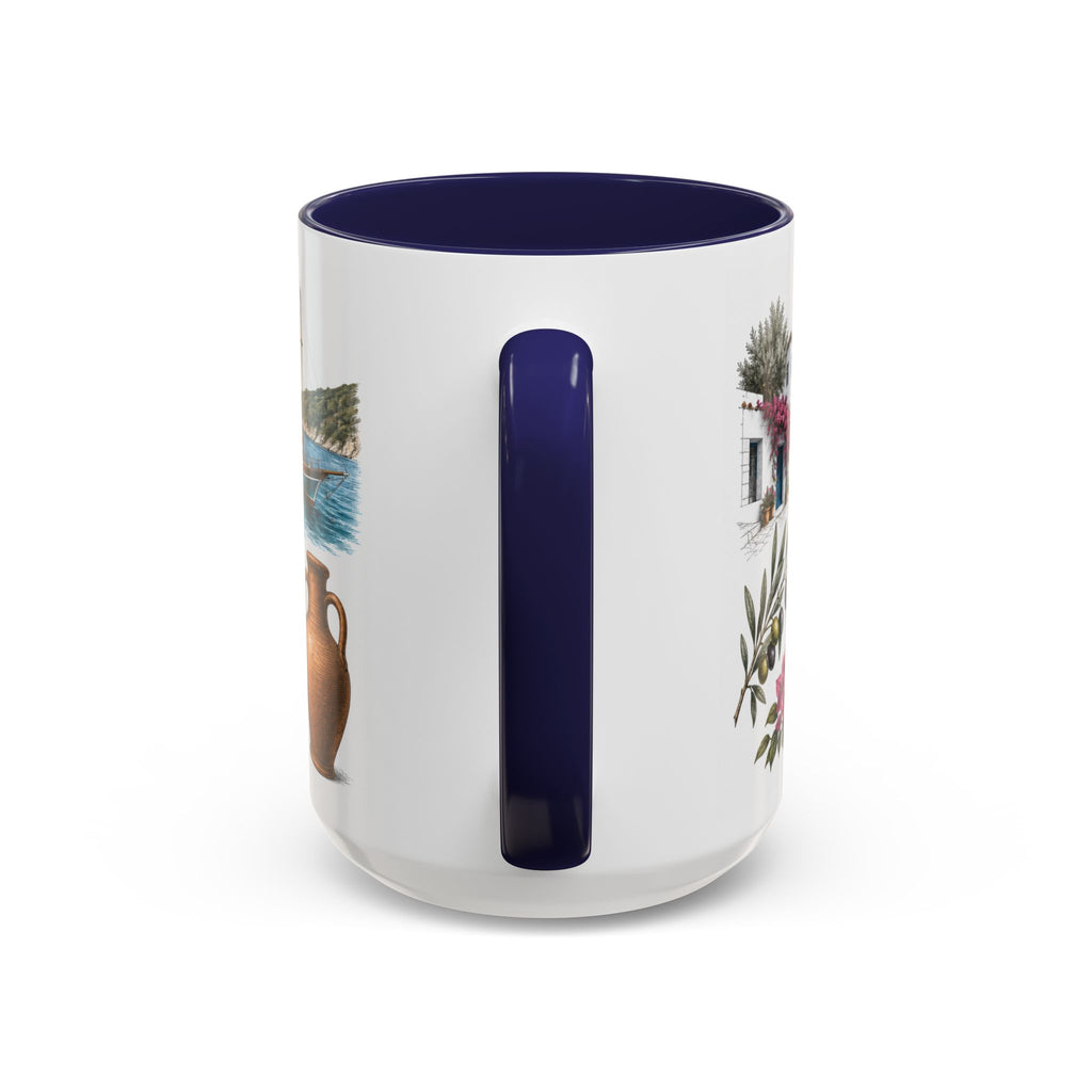 Mugla Coffee Mug | Turkey Travel Souvenir | Vintage Illustrated City Gift | 11 oz 15 oz Accent Mug