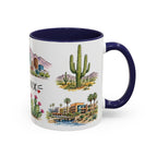 Phoenix Illustrated Travel Mug | City Souvenir Accent Coffee Mug | 11oz 15oz Ceramic Cup