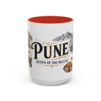 Pune Coffee Mug | India Travel Souvenir | Vintage Illustrated City Gift | 11 oz 15 oz Accent Mug
