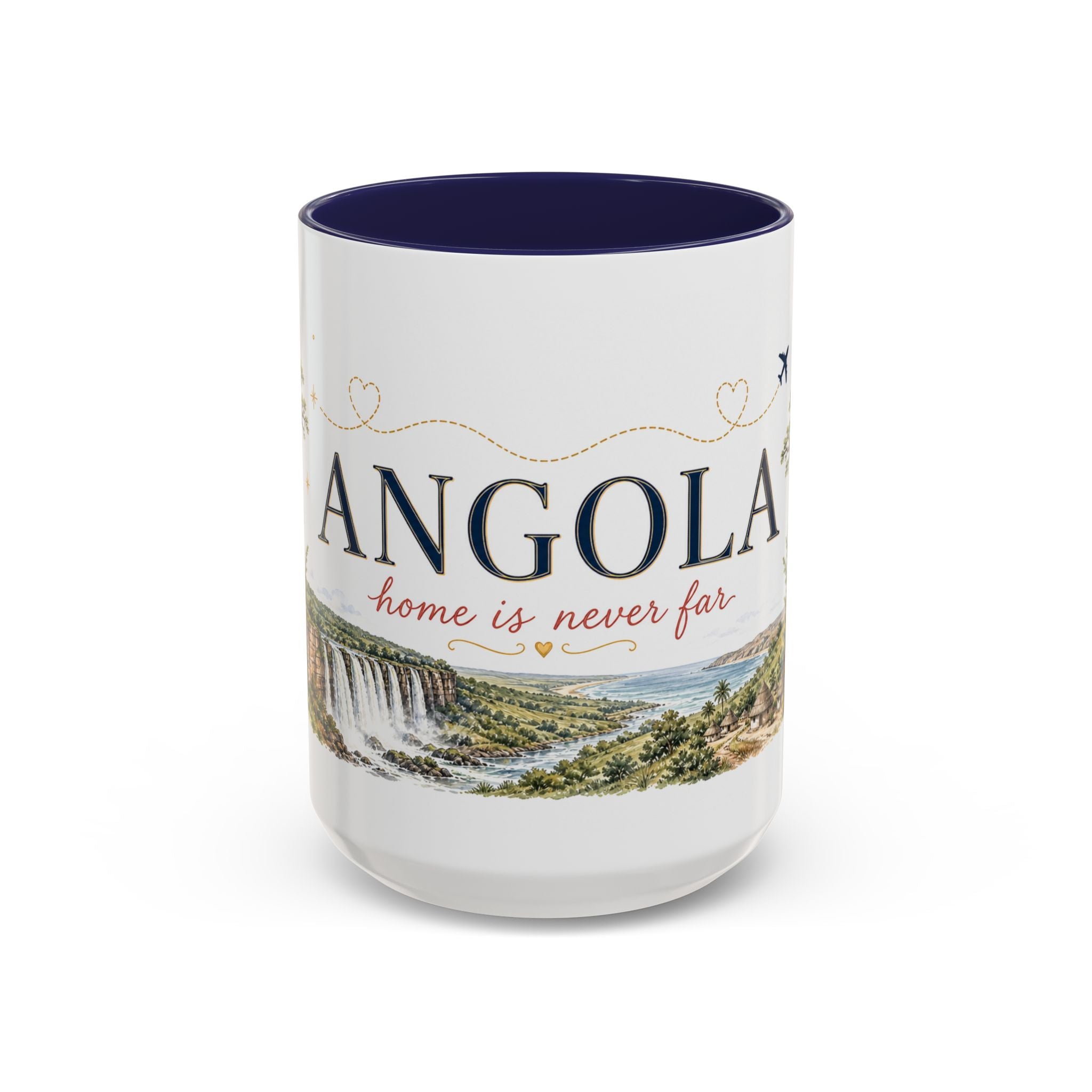 Angola Home Country Mug | Moving Away Gift | Long Distance Friendship | 11 oz 15 oz Accent Mug