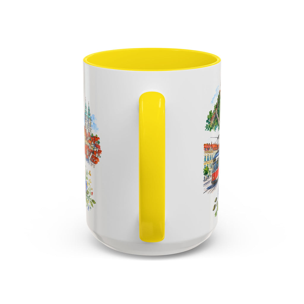 Graz Illustrated Travel Mug | City Souvenir Accent Coffee Mug | 11oz 15oz Ceramic Cup