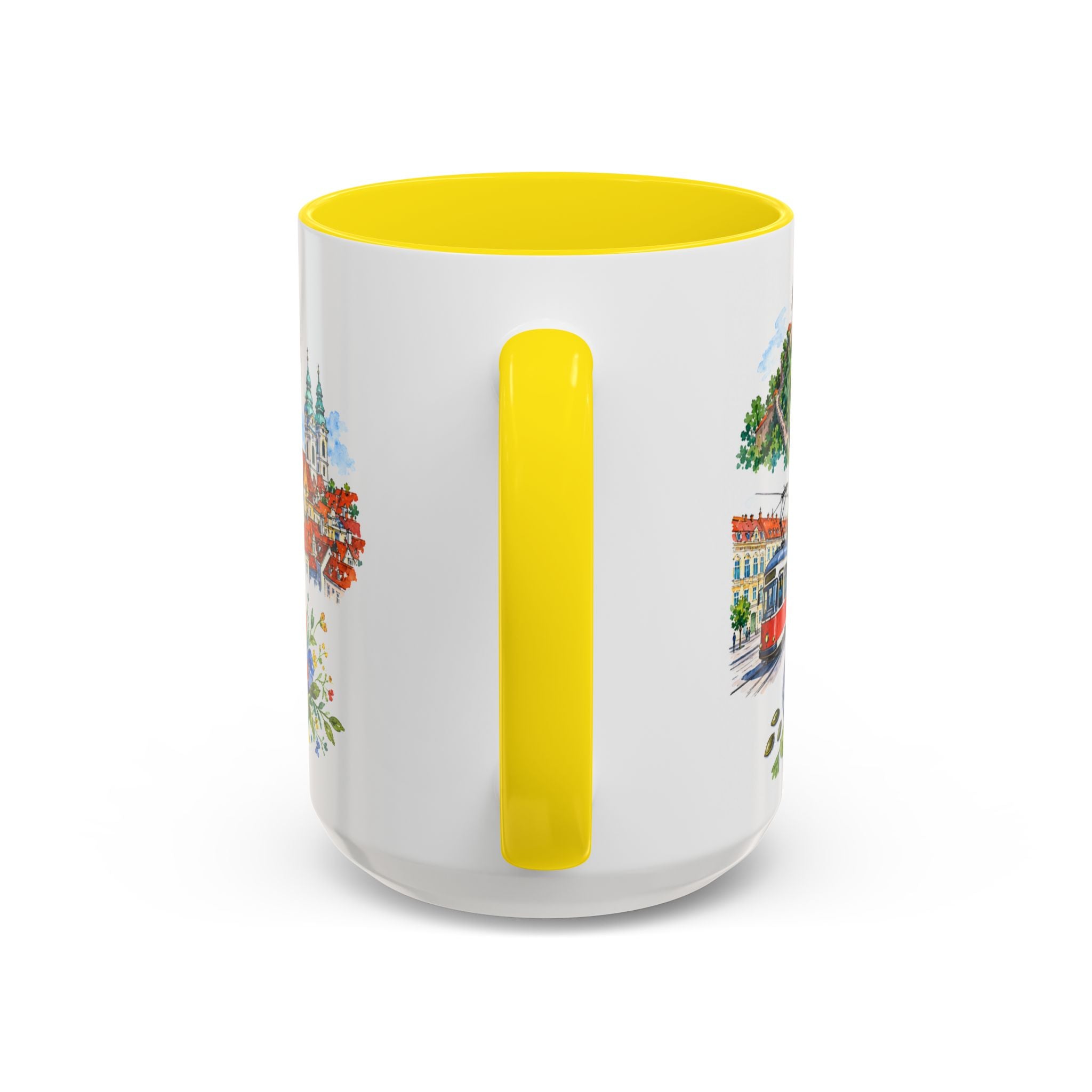 Graz Illustrated Travel Mug | City Souvenir Accent Coffee Mug | 11oz 15oz Ceramic Cup
