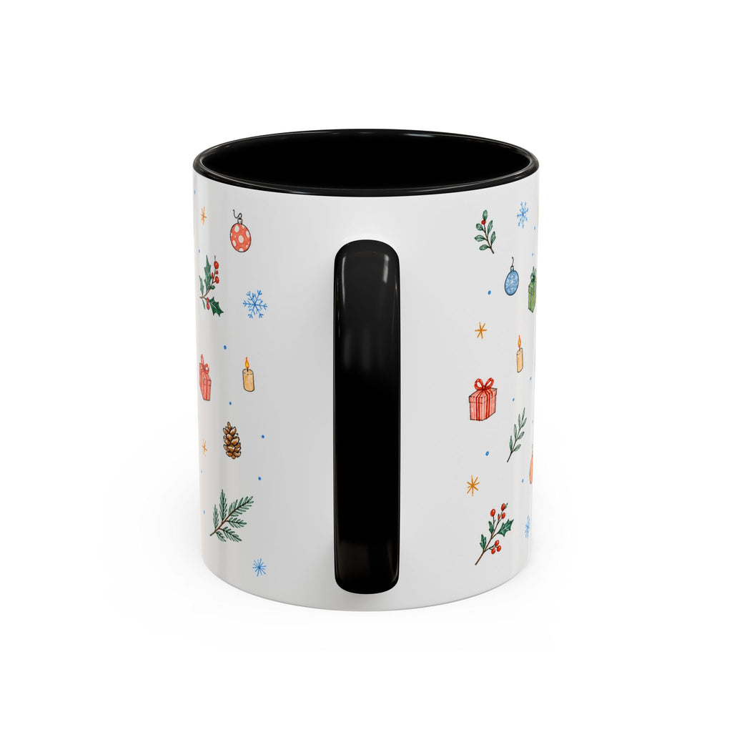 Dhaka Christmas Mug | Watercolor Travel Souvenir | Holiday Gift | Accent Ceramic Coffee Cup 11oz 15oz