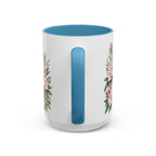 West Virginia State Map Mug | Appalachian Bridge, Rhododendron Accent Coffee Cup