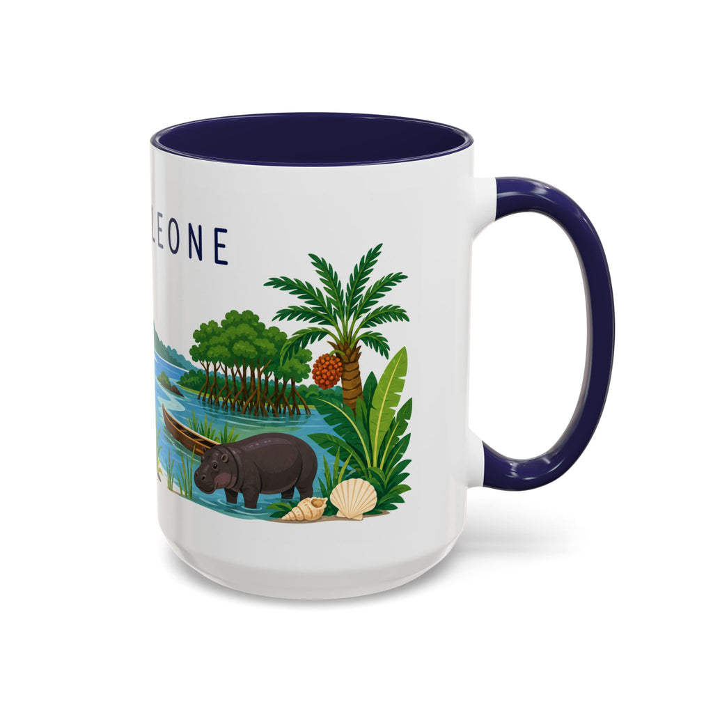 Sierra Leone Coffee Mug | Travel Souvenir Accent Mug | Country Gift Ceramic Cup 11oz 15oz