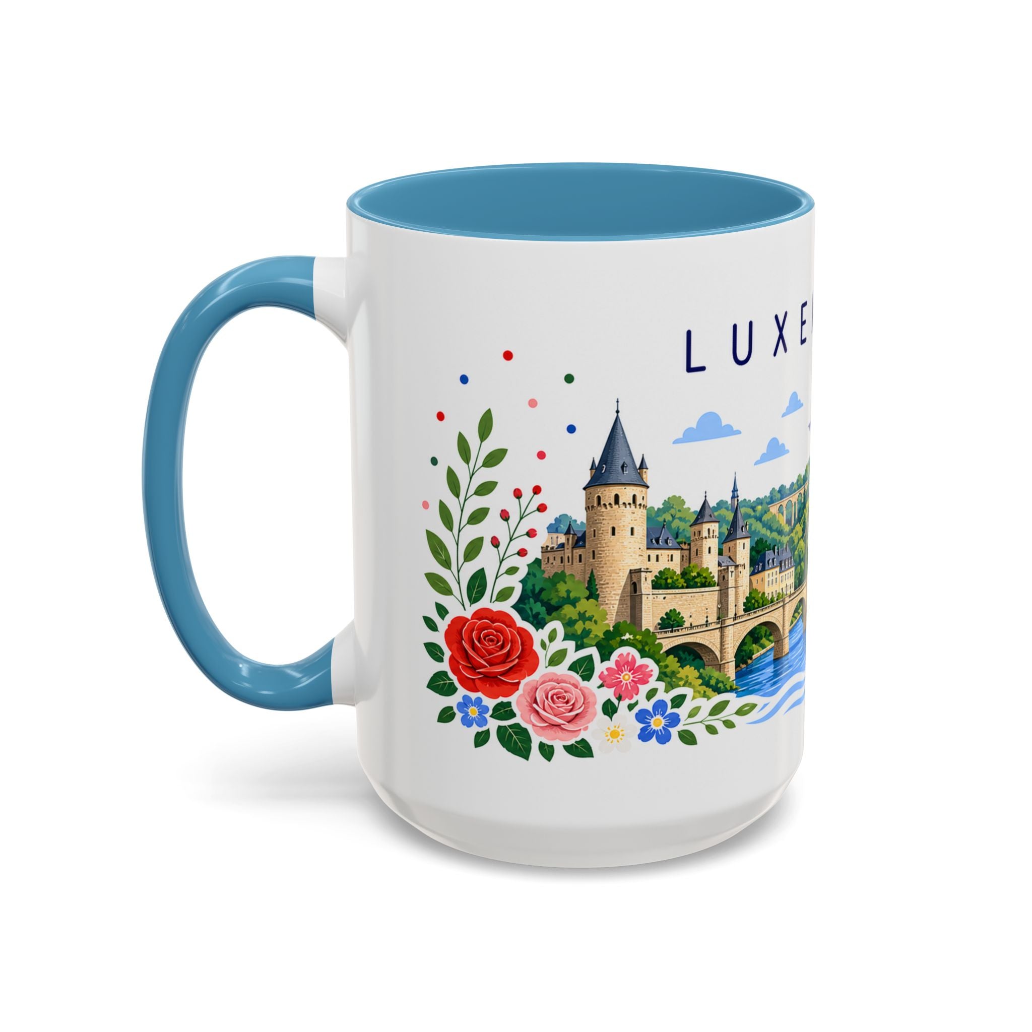 Luxembourg Coffee Mug | Travel Souvenir Accent Mug | Place Gift Ceramic Cup 11oz 15oz