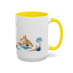 Doha Coffee Mug | Qatar Travel Souvenir | Porcelain Decal City Gift | 11oz 15oz Accent Mug