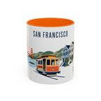San Francisco Coffee Mug | United States Travel Souvenir | Porcelain Decal City Gift | 11oz 15oz Accent Mug