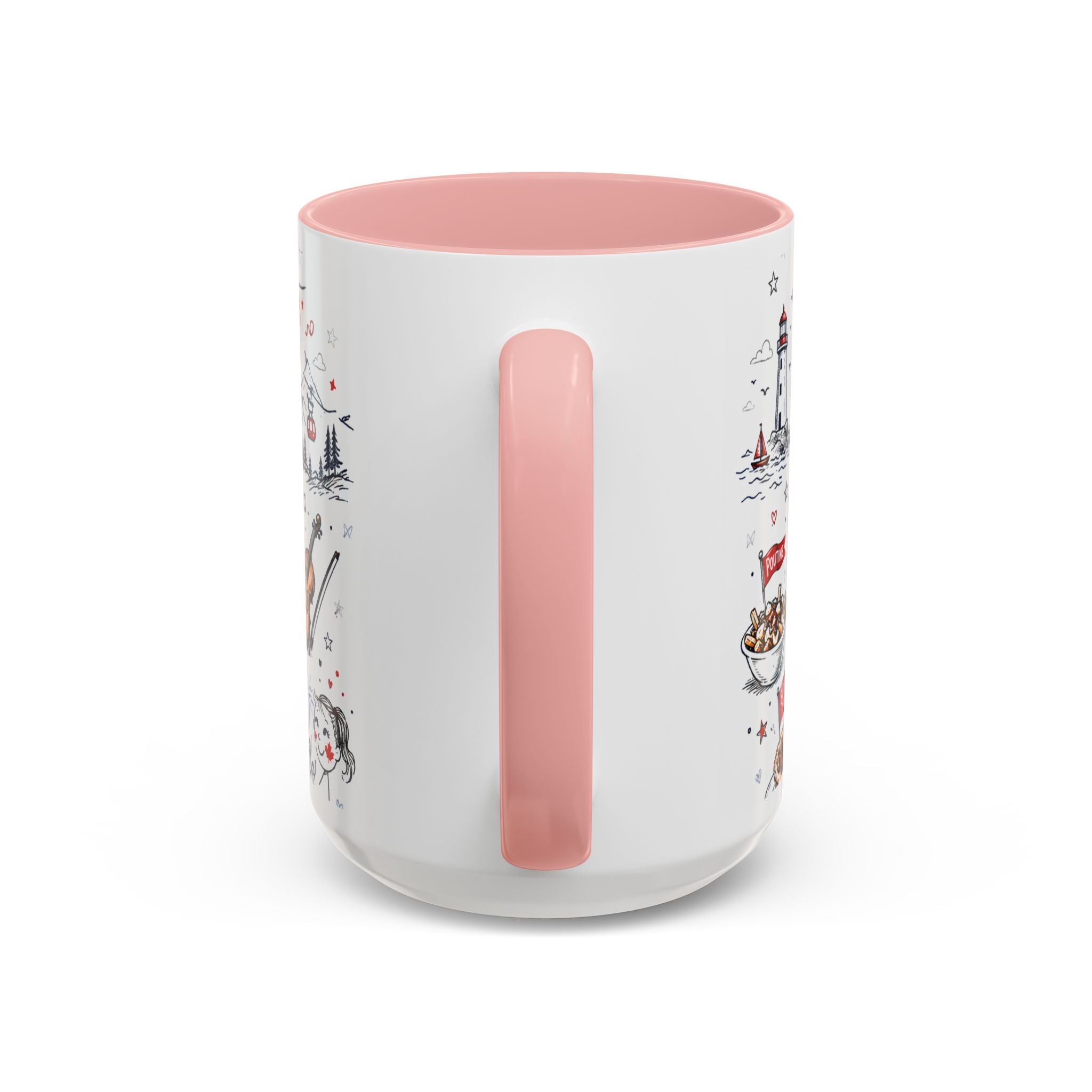 Canada Day Coffee Mug | Canadian Pride Gift | Accent Color Ceramic 11oz 15oz