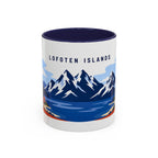 Lofoten Islands Coffee Mug | Travel Destination Souvenir Gift | Accent Color Ceramic 11oz 15oz