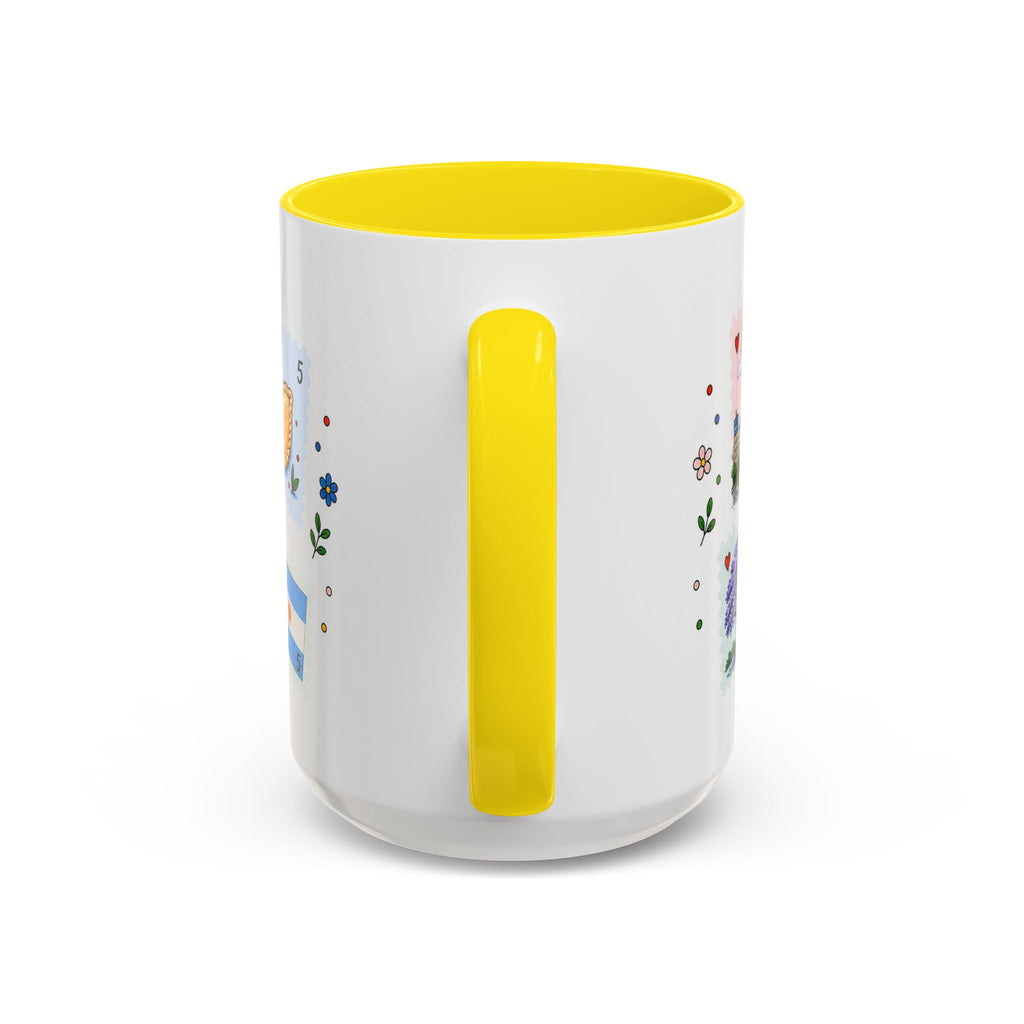 Buenos Aires Coffee Mug | Postage Stamp Collage Mug | Travel Souvenir Accent Cup 11oz 15oz
