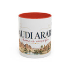 Saudi Arabia Home Country Mug | Moving Away Gift | Long Distance Friendship | 11 oz 15 oz Accent Mug