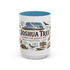 Joshua Tree Coffee Mug | National Park Desert Camping Gift | Accent Color Ceramic 11oz 15oz