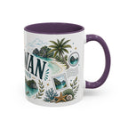 Palawan Coffee Mug | Travel Destination Souvenir Gift | Accent Color Ceramic 11oz 15oz