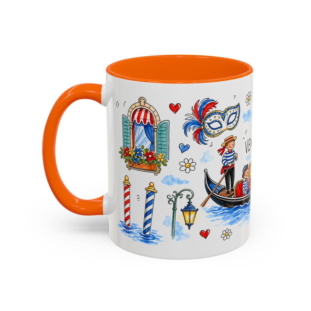 Venice Travel Mug | European City Souvenir Accent Coffee Mug | 11oz 15oz Ceramic Cup