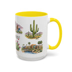 Phoenix Illustrated Travel Mug | City Souvenir Accent Coffee Mug | 11oz 15oz Ceramic Cup