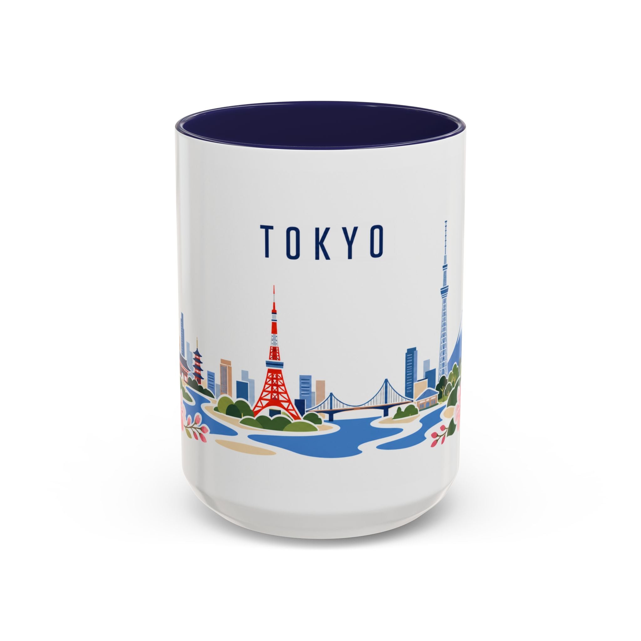 Tokyo Coffee Mug | Japan Travel Souvenir | Porcelain Decal City Gift | 11oz 15oz Accent Mug
