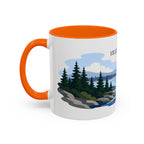 Isle Royale National Park Coffee Mug | Solid Color Block Park Souvenir | 11oz 15oz Accent Mug
