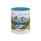 Rocky Mountain National Park Mug | US Travel Souvenir Accent Coffee Mug | 11oz 15oz Ceramic Cup