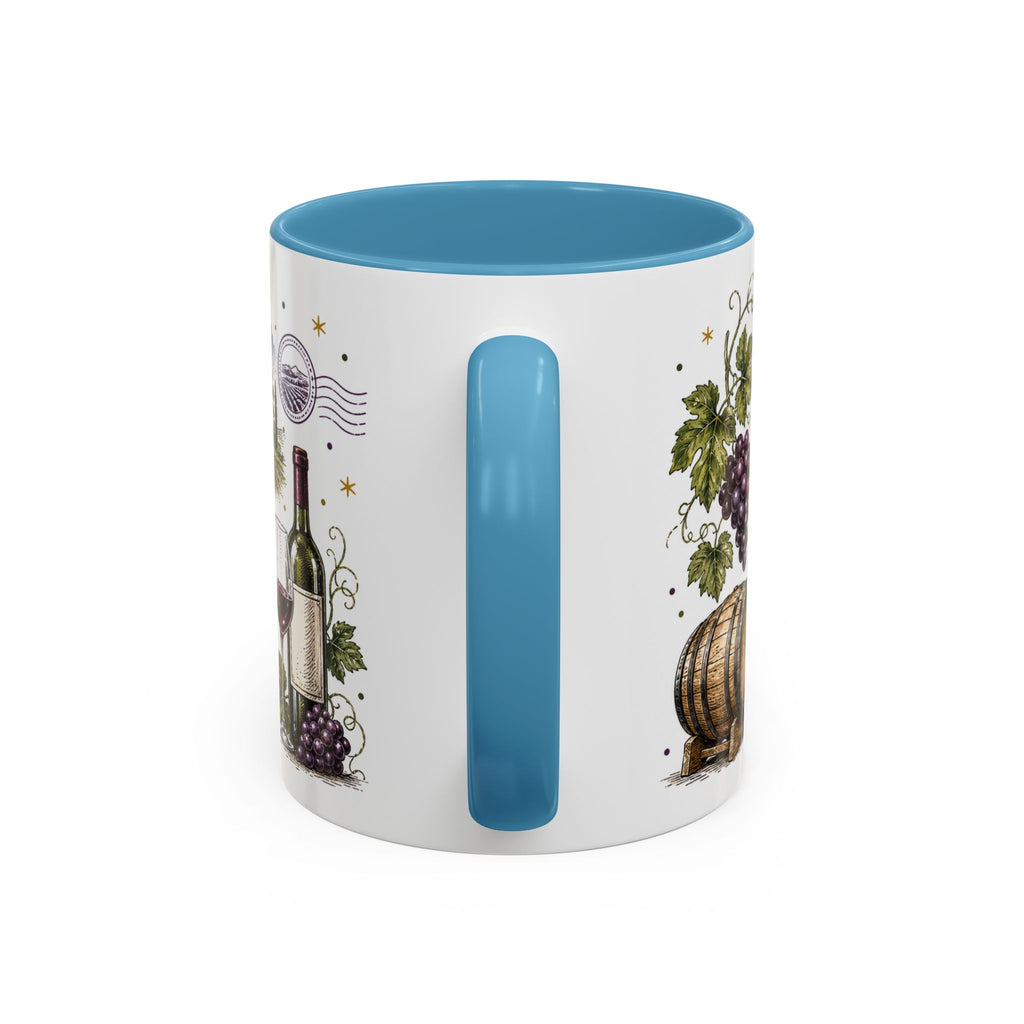 Cape Winelands Coffee Mug | Travel Destination Souvenir Gift | Accent Color Ceramic 11oz 15oz