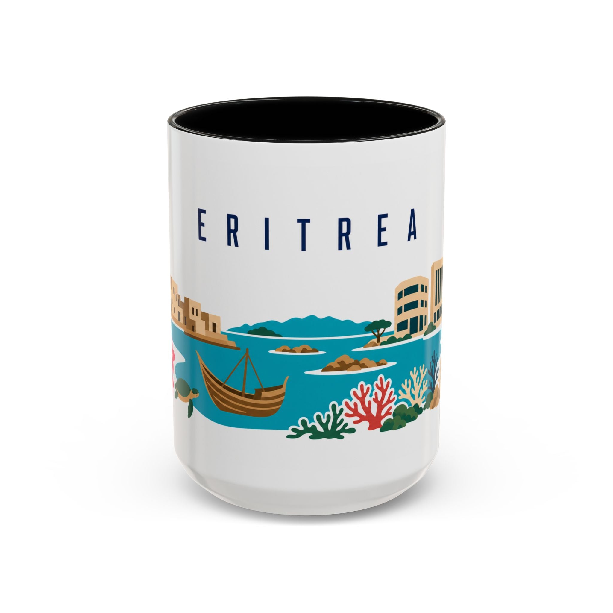 Eritrea Coffee Mug | Travel Souvenir Accent Mug | Country Gift Ceramic Cup 11oz 15oz
