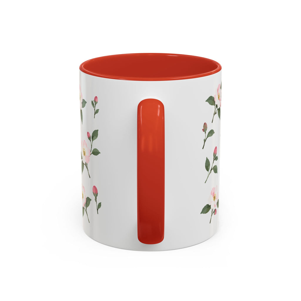 Michigan Apple Blossom Mug, State Flower Floral Coffee Cup, 11oz Botanical Gift