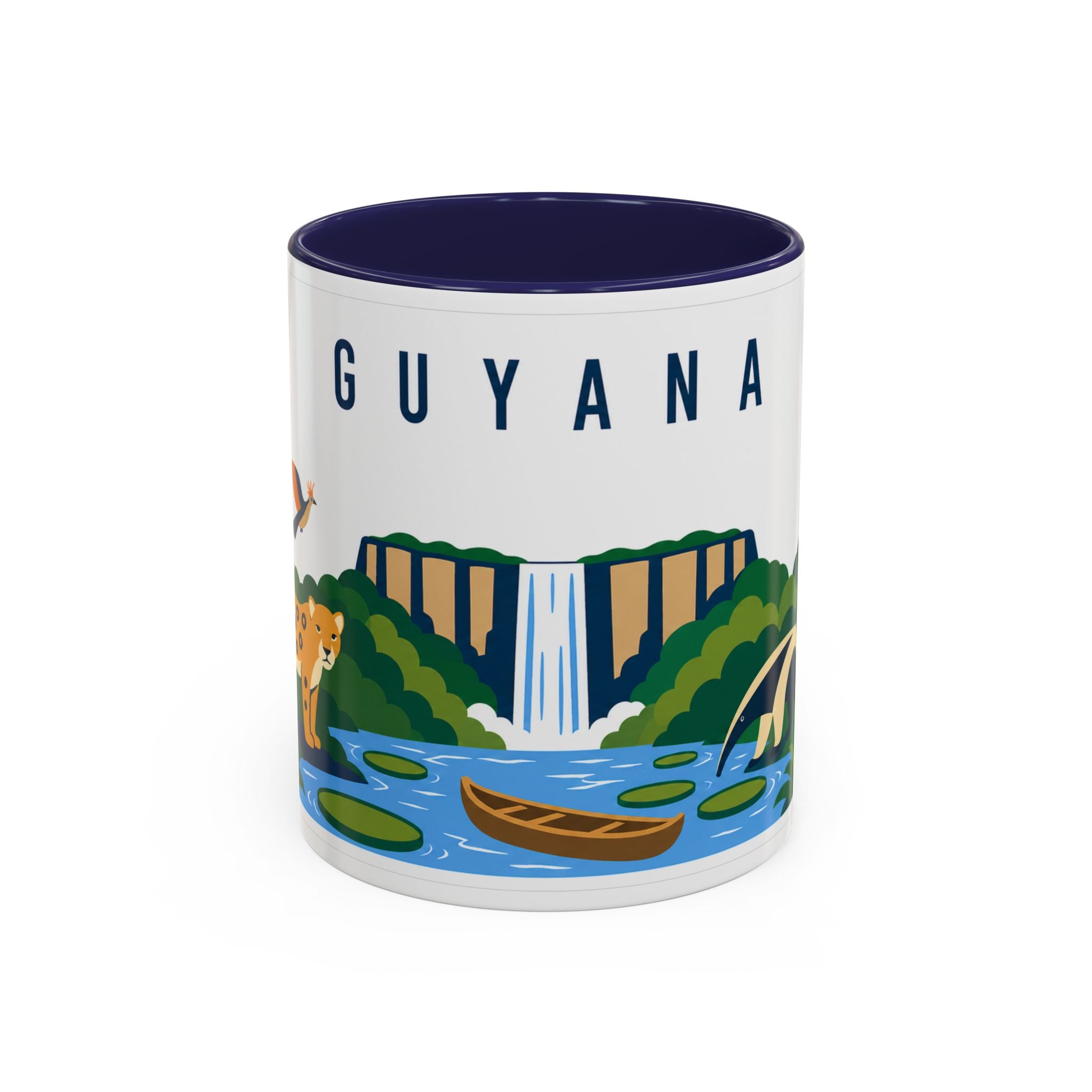 Guyana Coffee Mug | Travel Souvenir Accent Mug | Country Gift Ceramic Cup 11oz 15oz