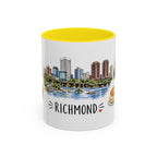Richmond Illustrated Travel Mug | City Souvenir Accent Coffee Mug | 11oz 15oz Ceramic Cup
