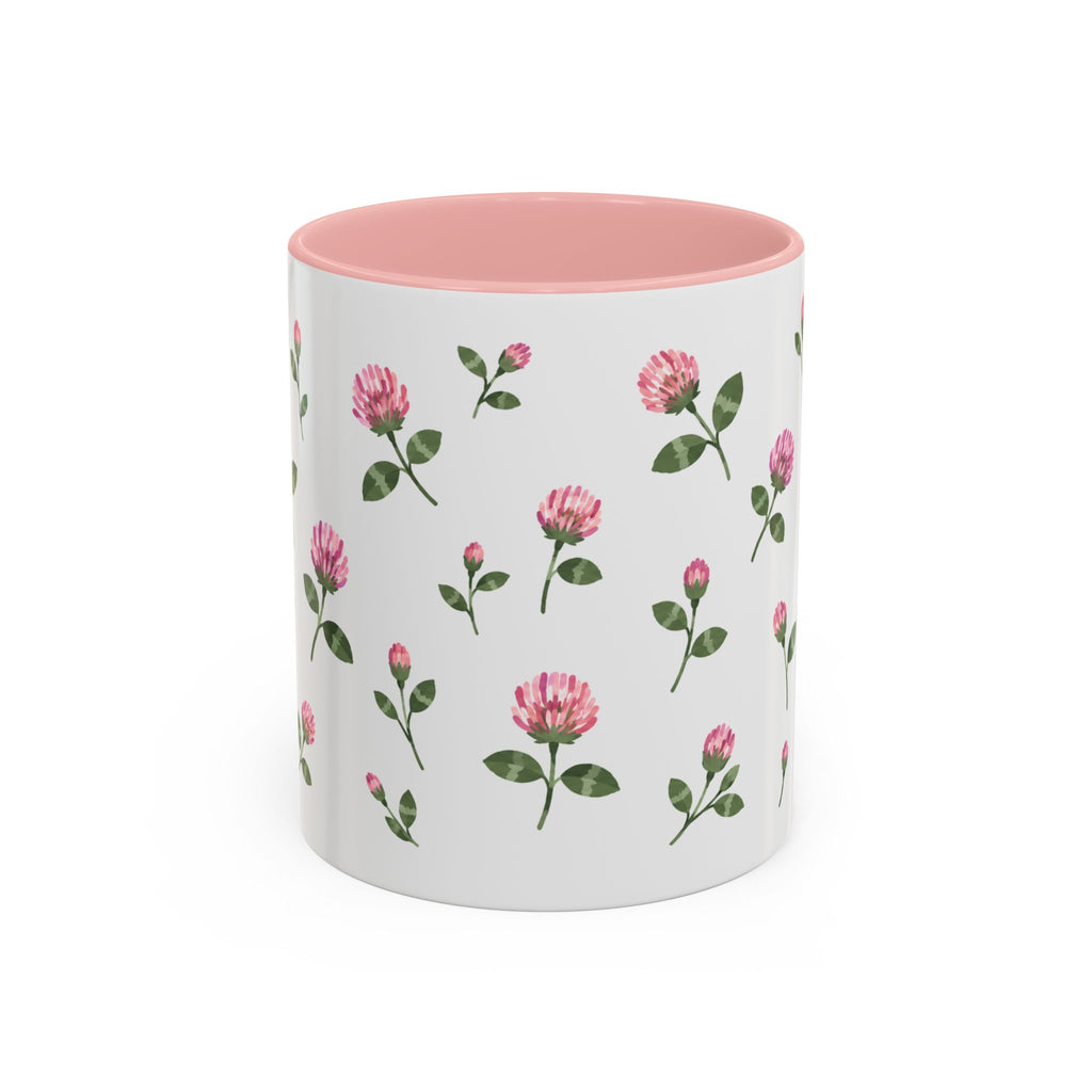 Vermont Red Clover Mug, State Flower Floral Coffee Cup, 11oz Botanical Gift