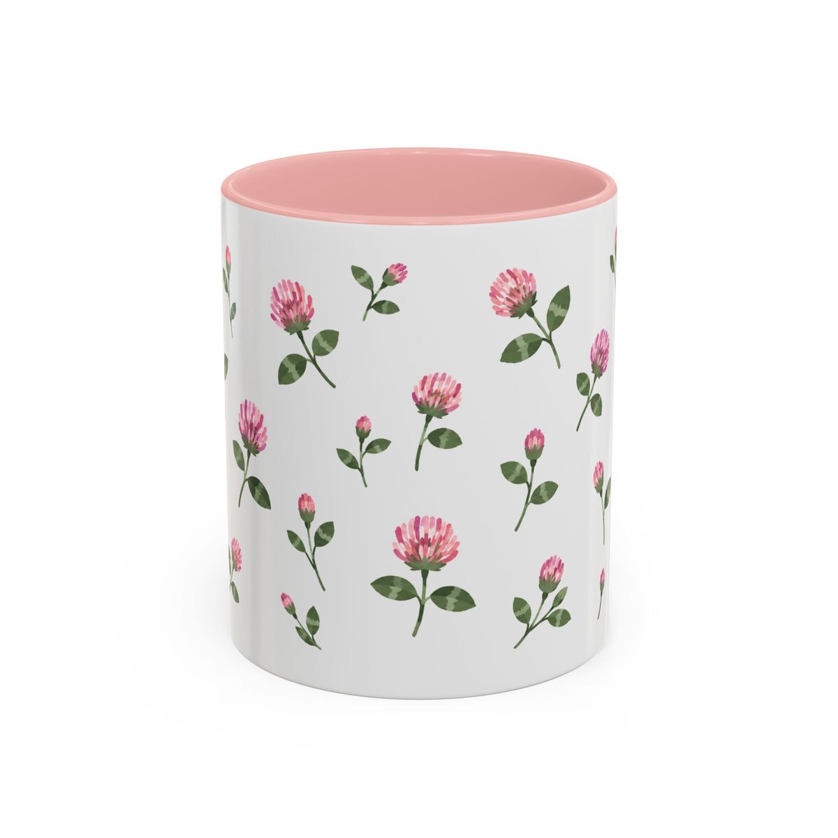 Vermont Red Clover Mug, State Flower Floral Coffee Cup, 11oz Botanical Gift