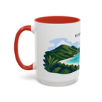 Virgin Islands National Park Coffee Mug | Solid Color Block Park Souvenir | 11oz 15oz Accent Mug