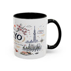 Tokyo Coffee Mug | Japan Souvenir Travel Gift | Accent Color Ceramic 11oz 15oz