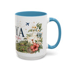 Kenya Home Country Mug | Moving Away Gift | Long Distance Friendship | 11 oz 15 oz Accent Mug
