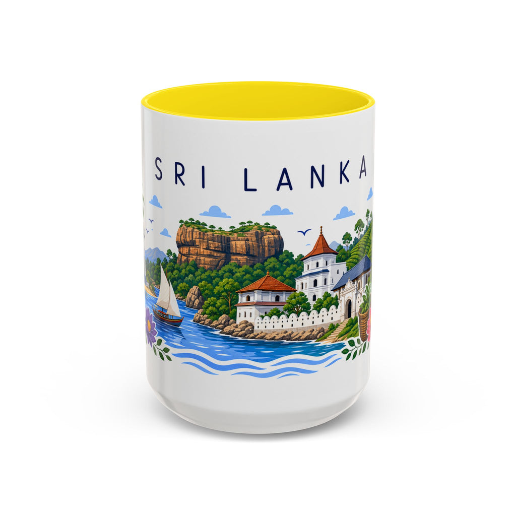 Sri Lanka Coffee Mug | Travel Souvenir Accent Mug | Place Gift Ceramic Cup 11oz 15oz
