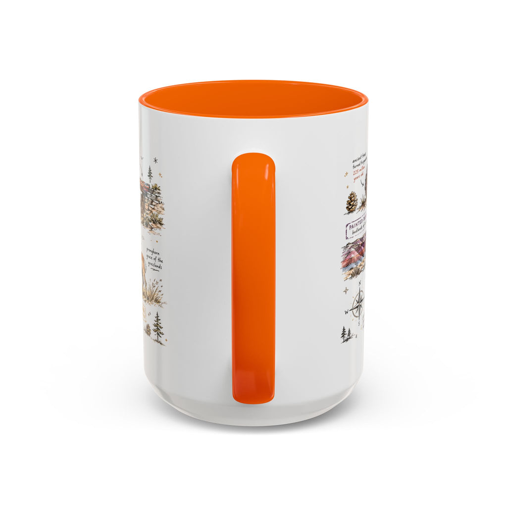 Petrified Forest National Park Coffee Mug | Arizona Painted Desert Fossil Gift | Accent Color Ceramic 11oz 15oz