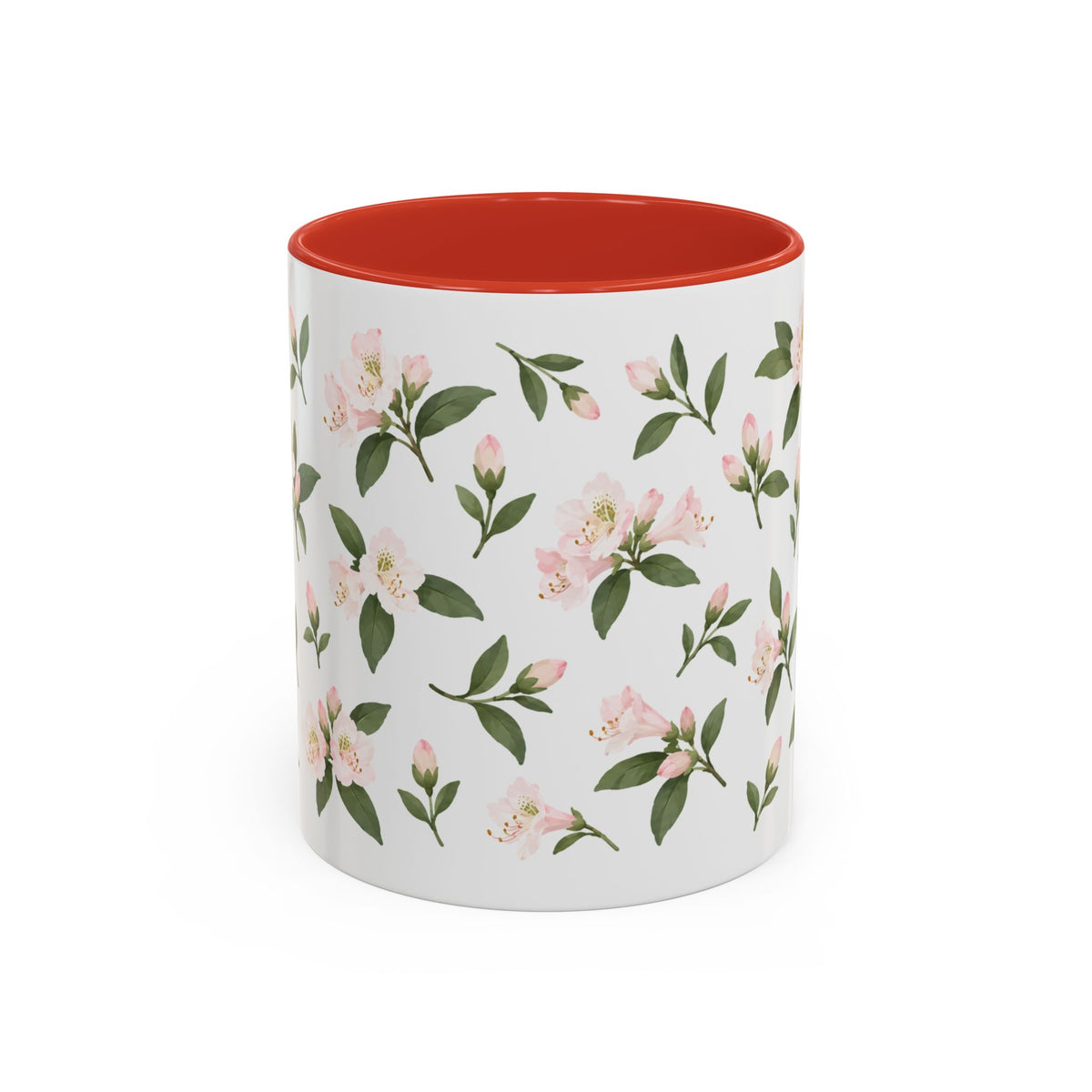 West Virginia Rhododendron Mug, State Flower Floral Coffee Cup, 11oz Botanical Gift