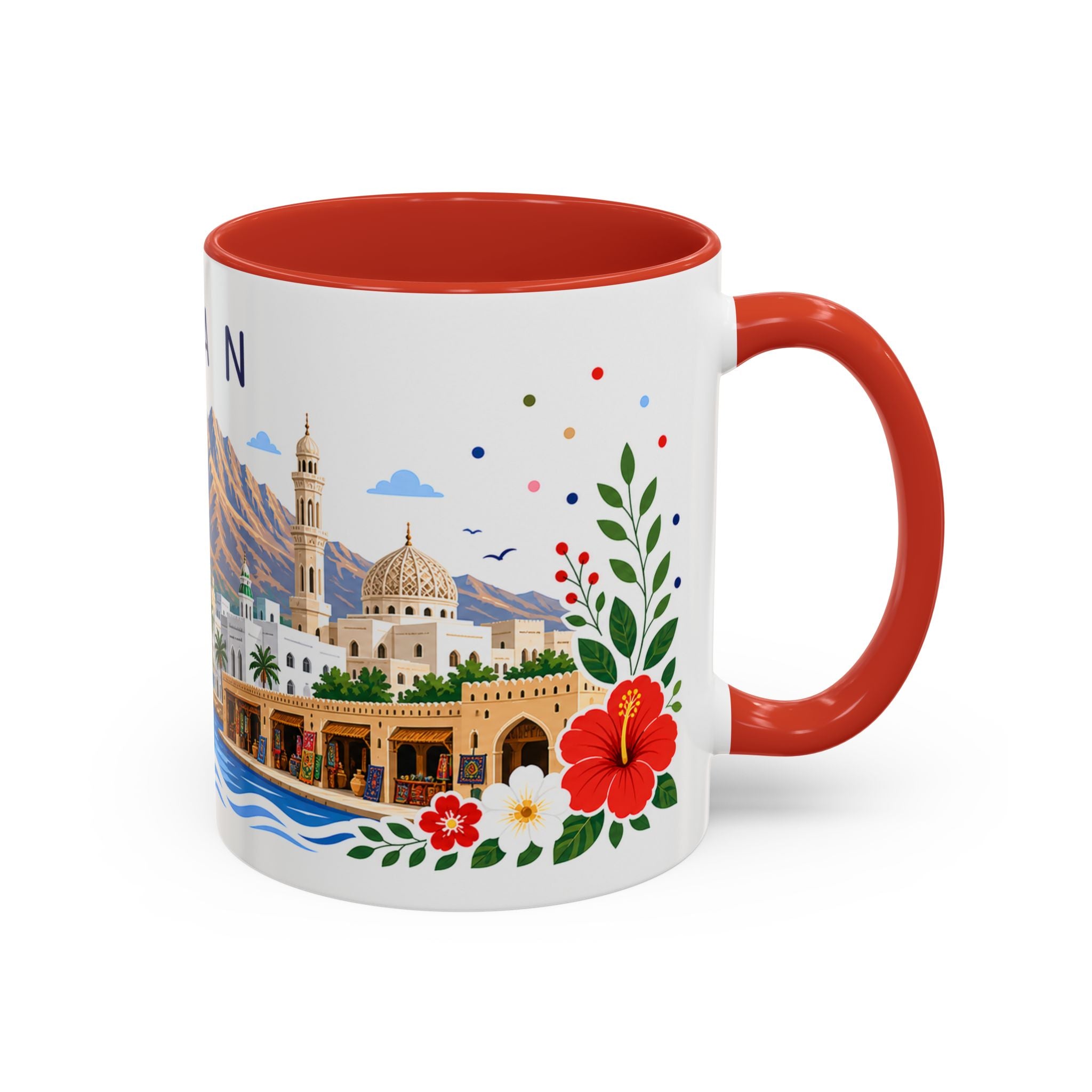 Oman Coffee Mug | Travel Souvenir Accent Mug | Place Gift Ceramic Cup 11oz 15oz
